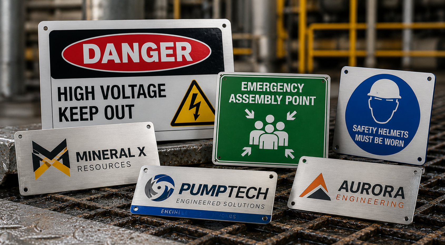 Full colour printed safety sign